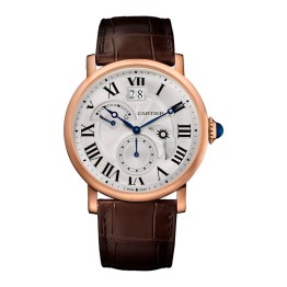 Cartier Rotonde 卡地亞 W1556240 GMT 玫瑰金男士自動機械腕錶