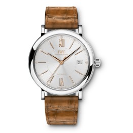 IWC IW458101 萬國柏濤菲諾系列鑲鑽中性款自動機械腕錶