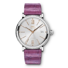 IWC IW458112 萬國柏濤菲諾系列鑲鑽中性款自動機械腕錶
