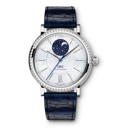 IWC IW459001 萬國柏濤菲諾系列月相鑲鑽中性款自動機械腕錶