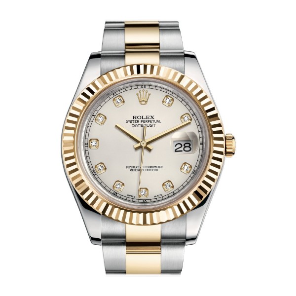 Rolex Datejust II 116333G-WT 勞力士日誌型II男士自動機械鑲鑽腕錶