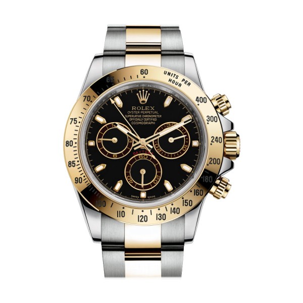 Rolex Daytona 116523 勞力士地通拿黑盤男士自動機械腕錶