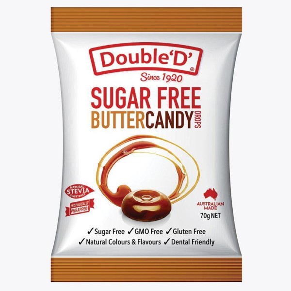 Double D Sugarfree Butter Candy 70g