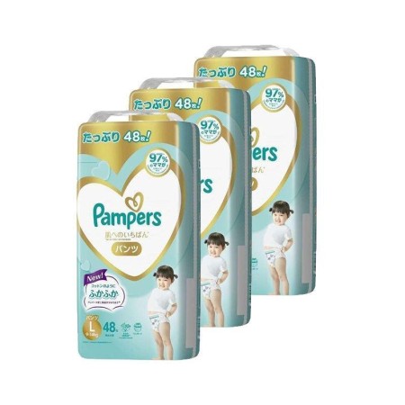 日本進口 Pampers Ichiban 幫寶適紙尿褲-大碼拉拉褲48條