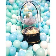 BALLOON BLOOM BOX - BLACK MARBLE EDITION ﻿氣球花盒