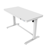 Combine All-in-One Standing Desk (White Tempered Glass with White Frame) 白色強化玻璃桌面+白色框架