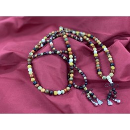 B2112080 108顆手串 (原木8mm彩珠) Japamala, Buddha Pearl, 108 Beads