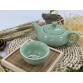 T2112007S 青瓷鲤魚茶具套 Chinese Style Porcelain Tea Set, Carp