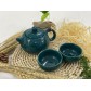 T2112048S 小巧茶具套裝一壺二杯(墨綠色) Chinese Style Porcelain Tea Set, Dark Green