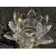 B2112090 蓮花燭台供佛酥油燈座 (白色) Lotus Butter Lamp Holder, Candle Holder, Transparent