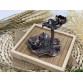 B2112026A 紅銅色青蛙蓮花倒流香爐  Backflow Incense Holder, Frog in the Lotus Pond