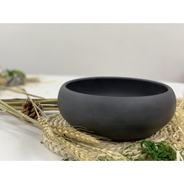 T2112061D 黑砂茶洗(16CM) Black Sand Tea Bowl