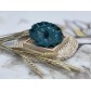 B2112018  墨綠色荷葉香插 Ceramic Stick Incense Burner Holder, Blue Green, Lotus Leaf