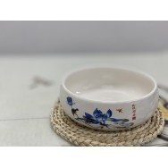 T2112037 白瓷茶洗-藍荷 Porcelain Tea Bowl, Lotus