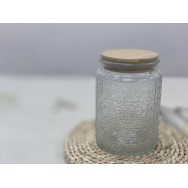 T2112001D 浮雕玻璃密封罐  (景中窗) Glass Container