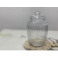 T2112009 玻璃條紋茶罐(加大) Glass Container