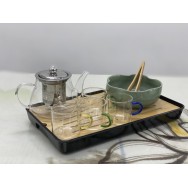 T2112093 長方黑茶盤32cm Tea Tray