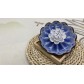 B2112022J 寶石藍葵型碟蓮花香托 Ceramic Stick Incense Burner Holder, Lotus, Gradient Blue Plate