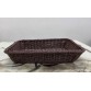 P2112006 仿藤编篮 深咖啡色 30*20*7cm rattan basket