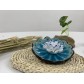 B2112022C 葵花碟蔚藍 香托 Ceramic Stick Incense Burner Holder, Helianthus, Cerulean