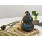 T2112049A 葫蘆瓷茶罐-寶石藍色 Gourd Tea Ceramic Canister, Sapphire-colored