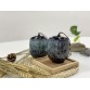 T2112050 圓型布茶罐(窰變藍) Tea Ceramic Canister, Gradient Blue