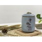 T2112057 直平瓷茶罐【禪心如茶】 Tea Ceramic Canister,