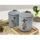 T2112057A 直平瓷茶罐【捨得】 Tea Ceramic Canister,