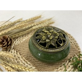 B2112023 瓷香爐 (祖母綠) Incense Cone Burner, Emerald-colored