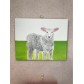 我畫羊一油畫連木框勾