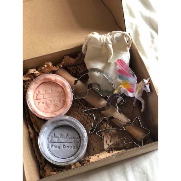 Unicorn Playdough Sensory Kit 天然手工自家製泥膠套裝 | 感統玩具 | 在家學習