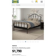 (移民急清) IKEA 九成新床架 90% New Bedstead