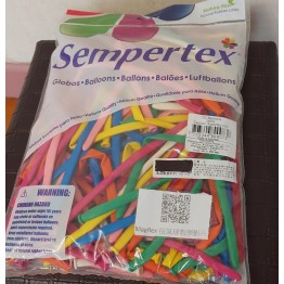 (現貨)Sempertex 260S(Fashion)雜色長條氣球 附教學QRcode 不易爆 初學者必備 長汽球扭氣球氣球造型 郵寄或屯門交收HK$70
