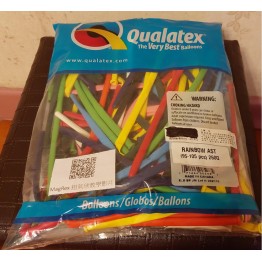 (現貨) 扭氣球 Qualatex 260Q(Rainbow)雜色長條氣球長汽球 氣球造型 郵寄或屯門交收HK$85
